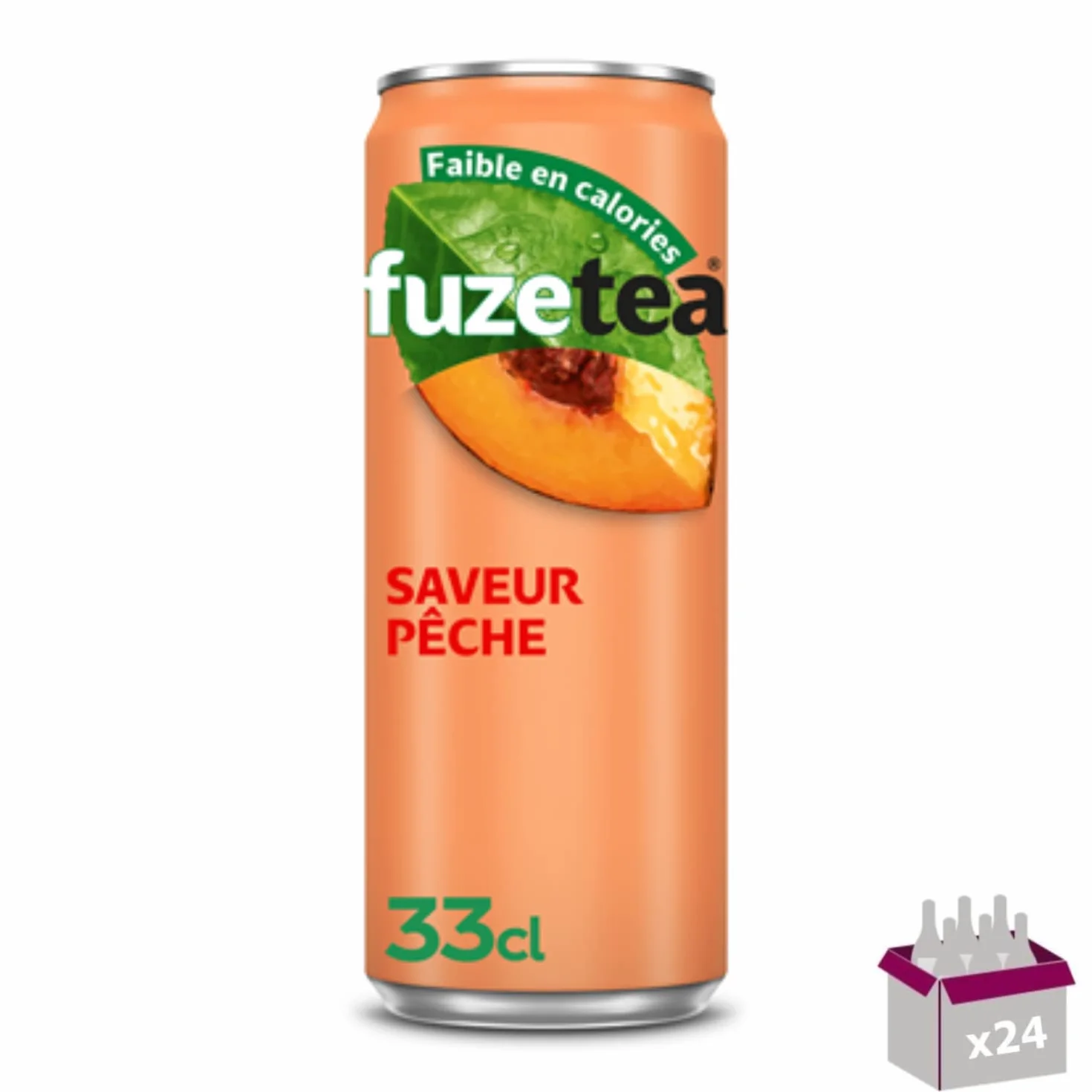 FuzeTea - Thé Glacé Pêche Intense - 24 x 33 cL