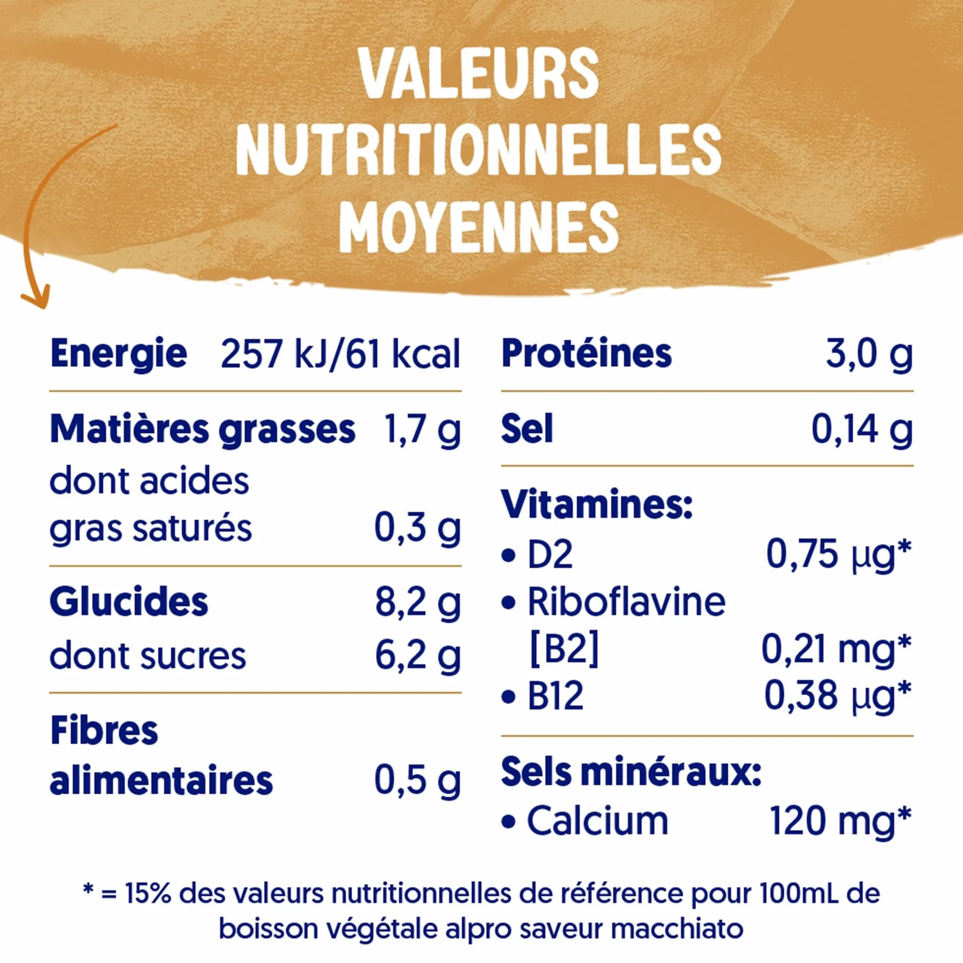 Alpro - Boisson Végétale - Soja Macchiato - 1L - Lot de 8x1L
