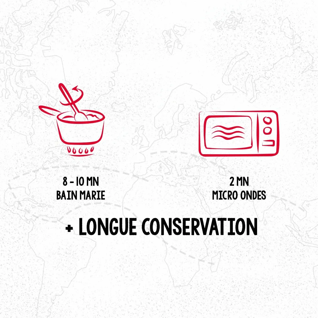 Paul & Louise Porc Aigre-Doux & Riz 300g – Plat Cuisiné Saveurs Asiatiques – Repas Prêt à Déguster – Barquette Micro-Ondable – Longue Conservation - Rayon Epicerie