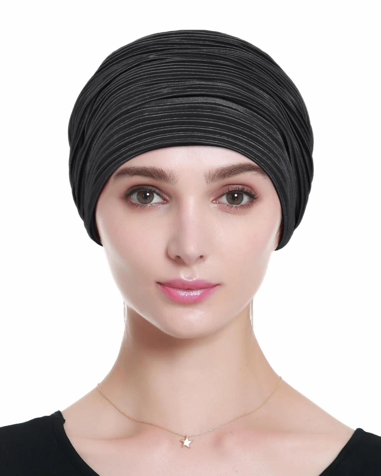 Alnorm Turban plissé Coiffes de Chimio pour Femmes