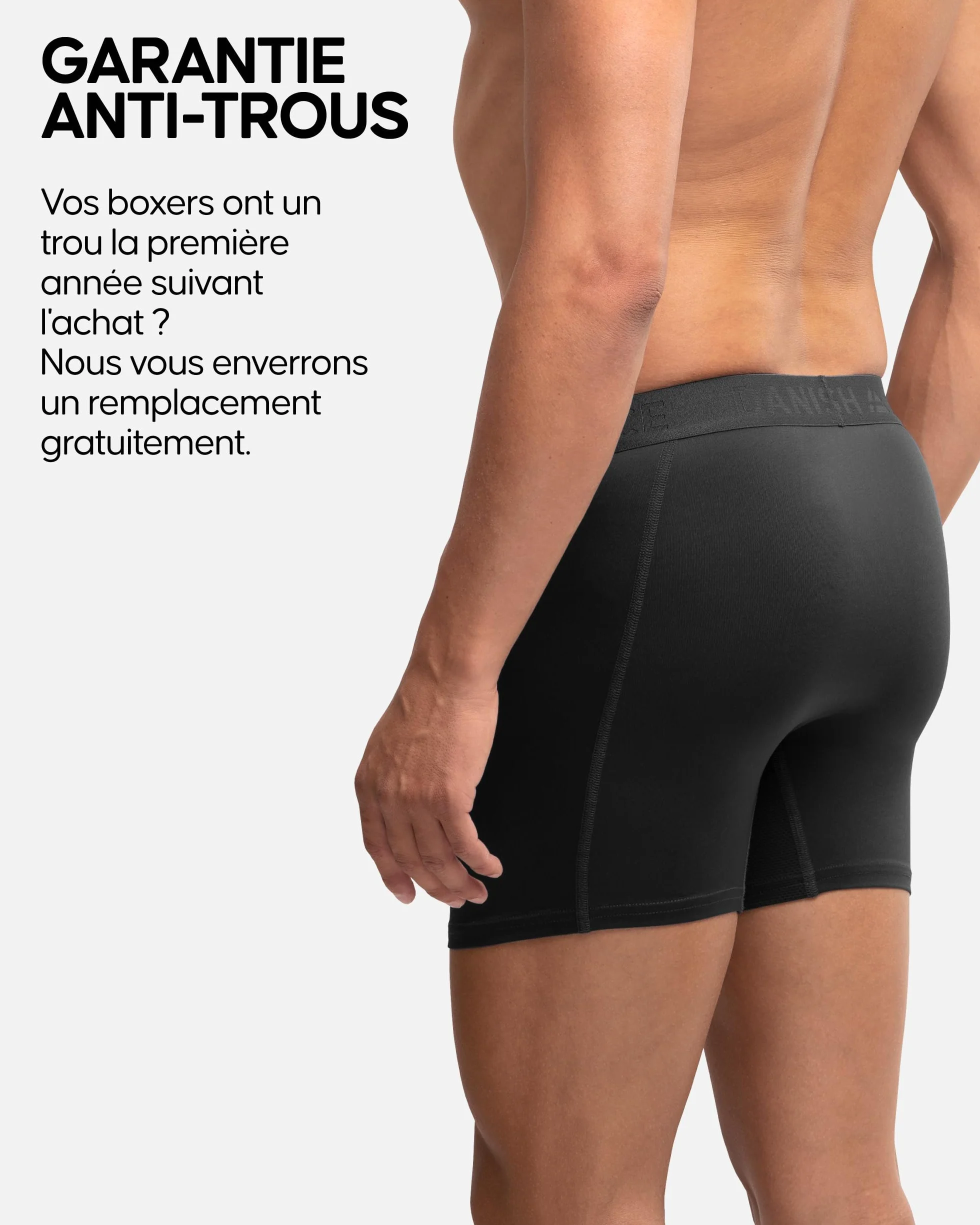 DANISH ENDURANCE Boxers de Course Anti-frottements Hommes Lot de 6