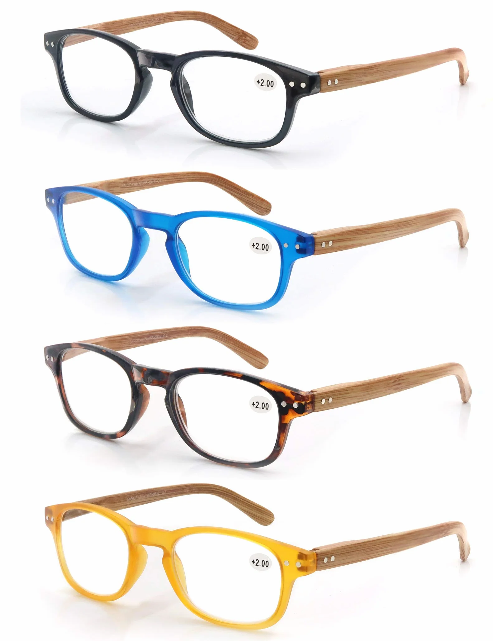MODFANS Lot de 4 Lunettes de Lecture