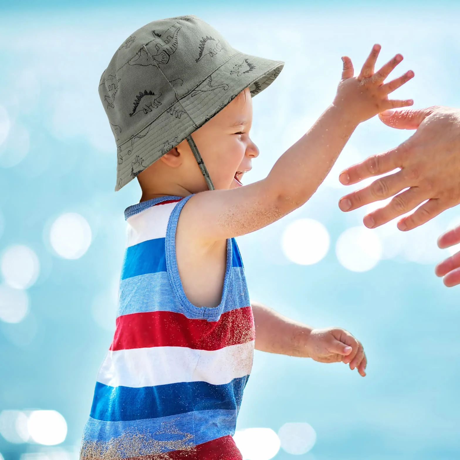 DRESHOW Chapeau de Soleil Bébé Fille UPF 50+ Pliable Anti-UV