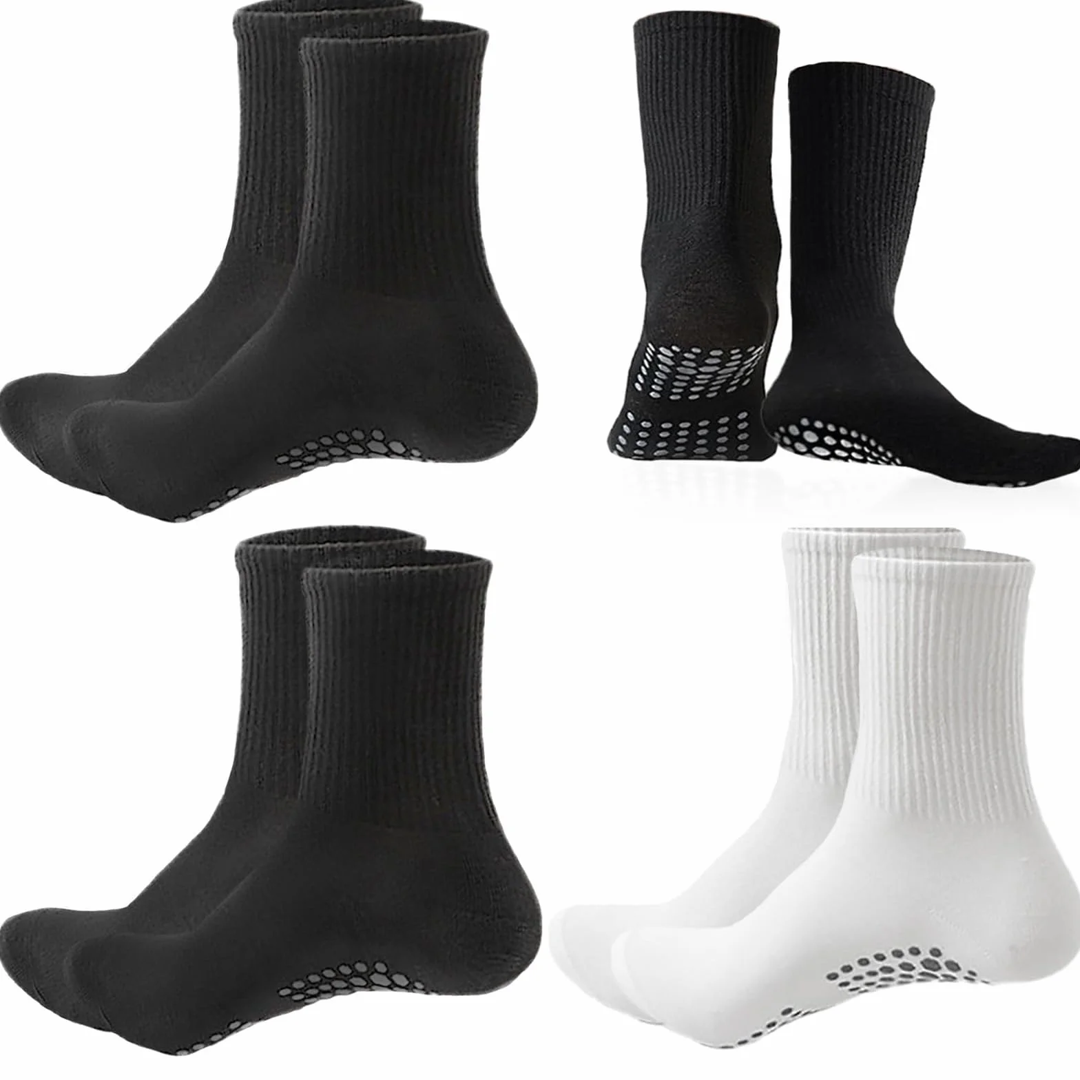 KEYRI Chaussettes de Football Antidérapantes Enfant Taille Unique 7-13 Ans