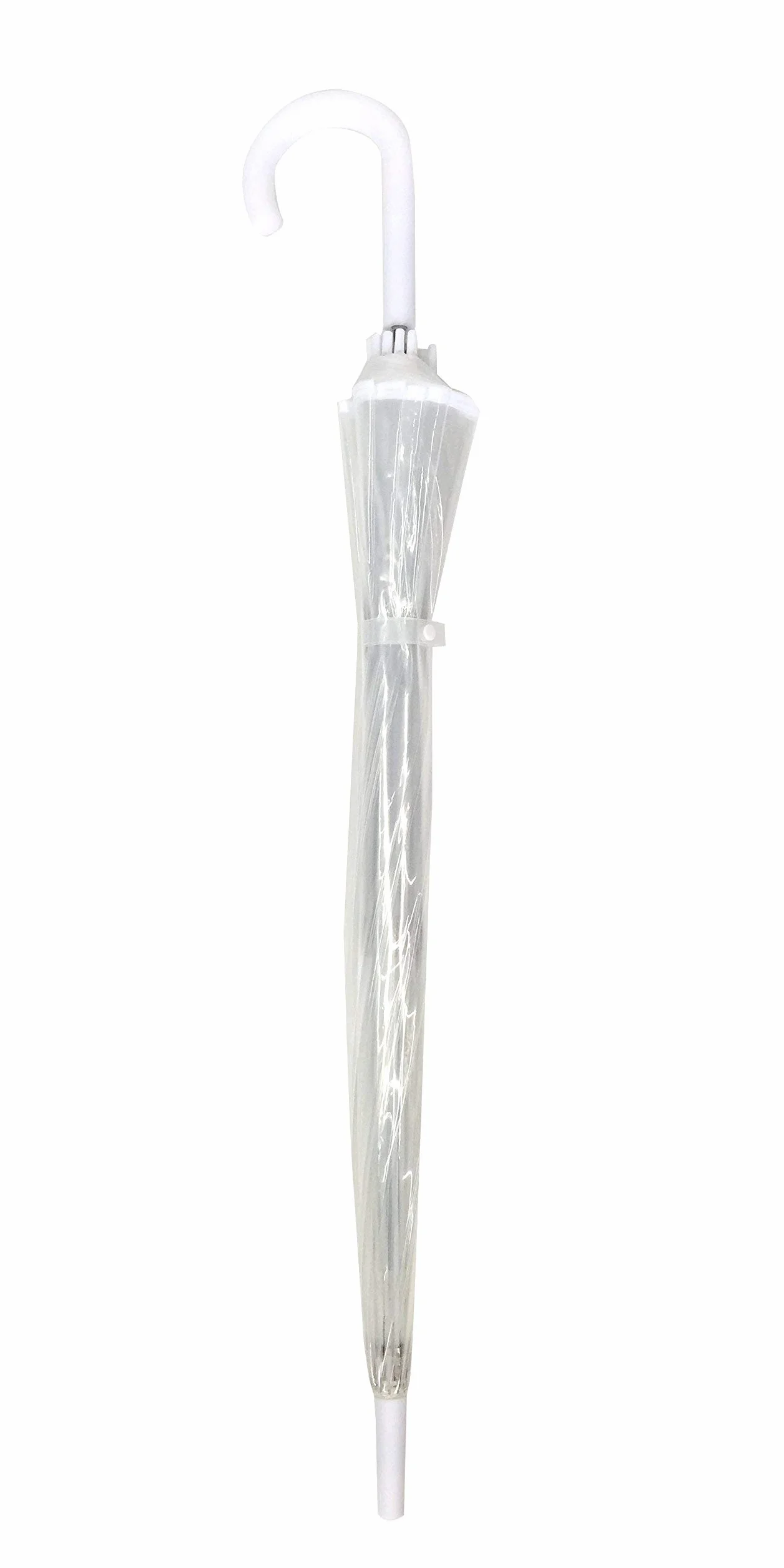 SMATI Grand Parapluie Long Transparent Résistant au Vent 12 baleines Diamètre 102cm Ouverture automatique