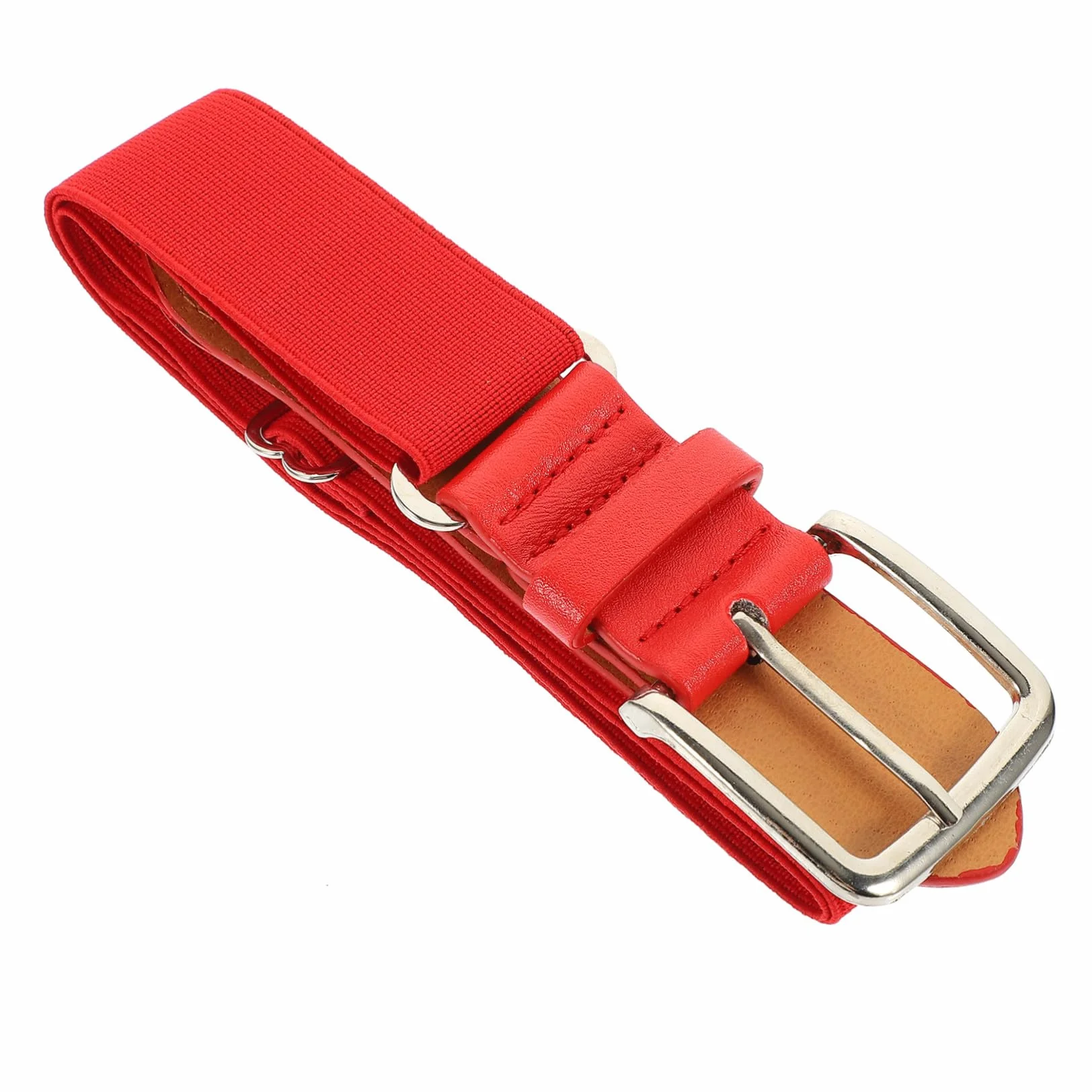 Ceinture Élastique Baseball Rouge Ajustable Hommes Femmes Sport