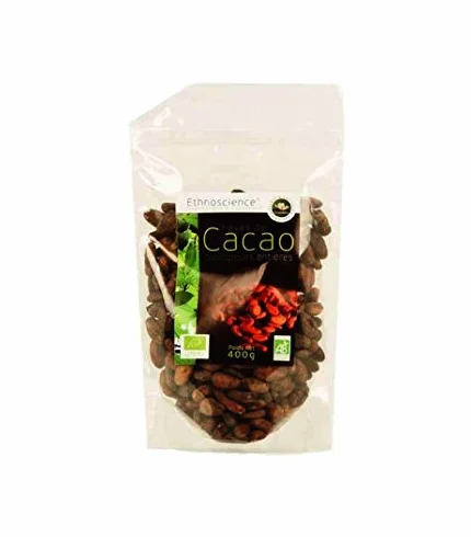 Fèves de Cacao entières bio - Fèves de Cacao Criollo non Torréfiées - Qualité crue - Agriculture responsable | 400g | Ecoidées