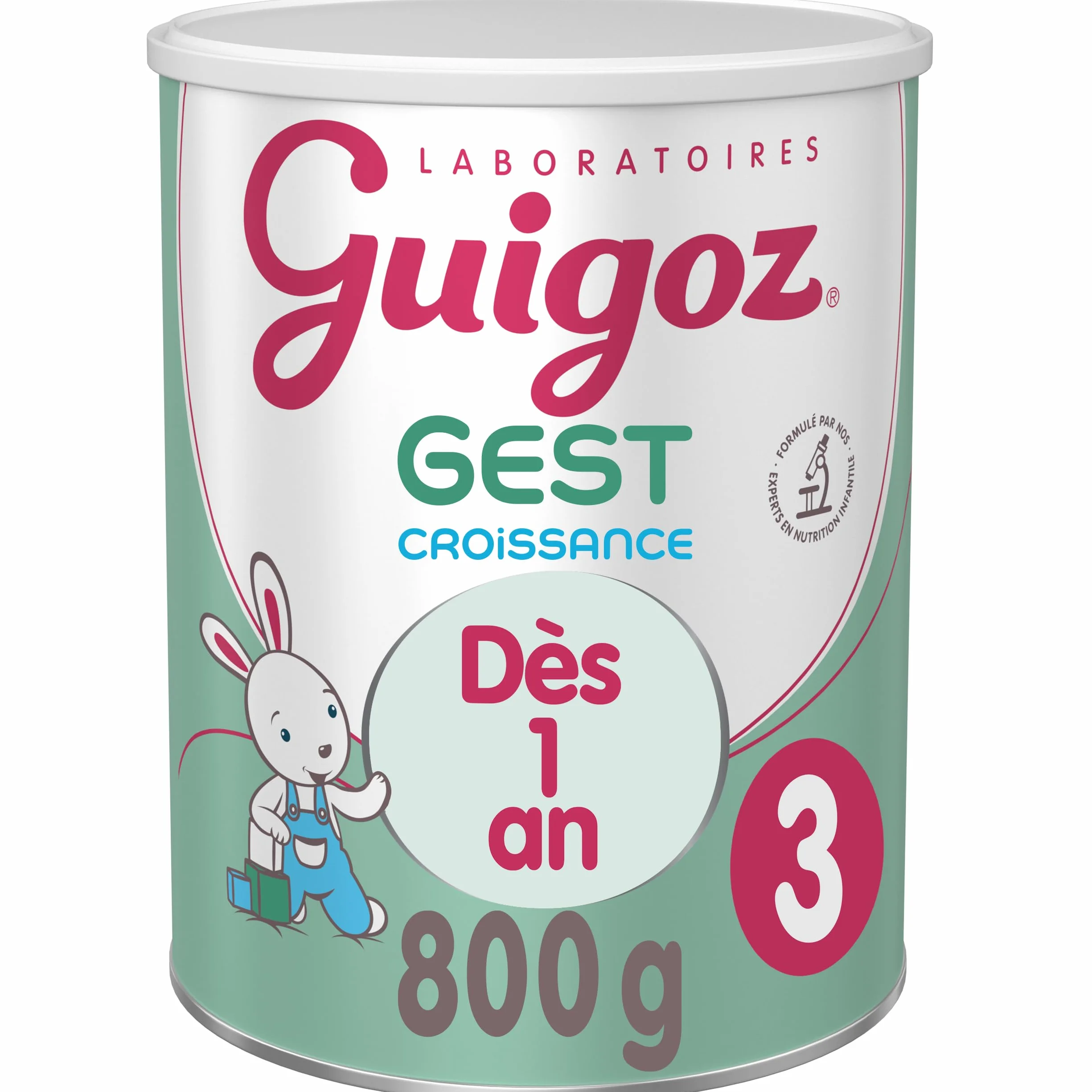 GUIGOZ GUIGOZGest 3 Lait de croissance en poudre de 1 à 3 ans - Boîte de 800g