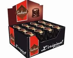 Coffret de 24 Rochers Suchard 35g. L'Original Noir - Le chocolat depuis 1826 - Délicieux, intense en cacao et fondant à la fois