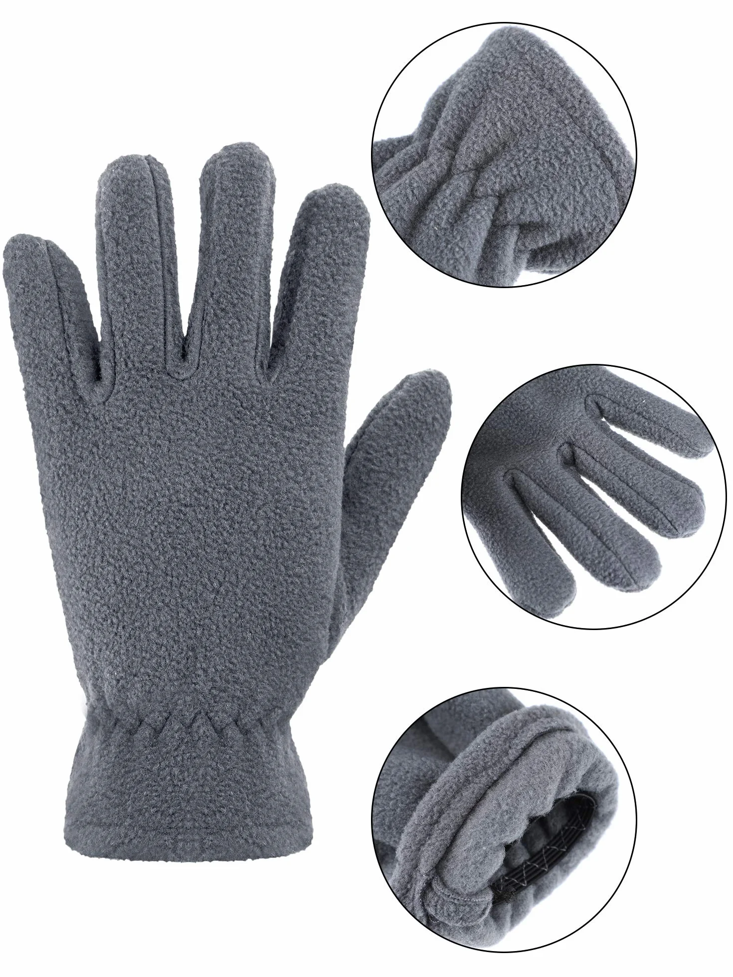 SATINIOR Kids Fleece Winter Gloves 3 Pairs Boys Magic Mittens Soft Warm Outdoor