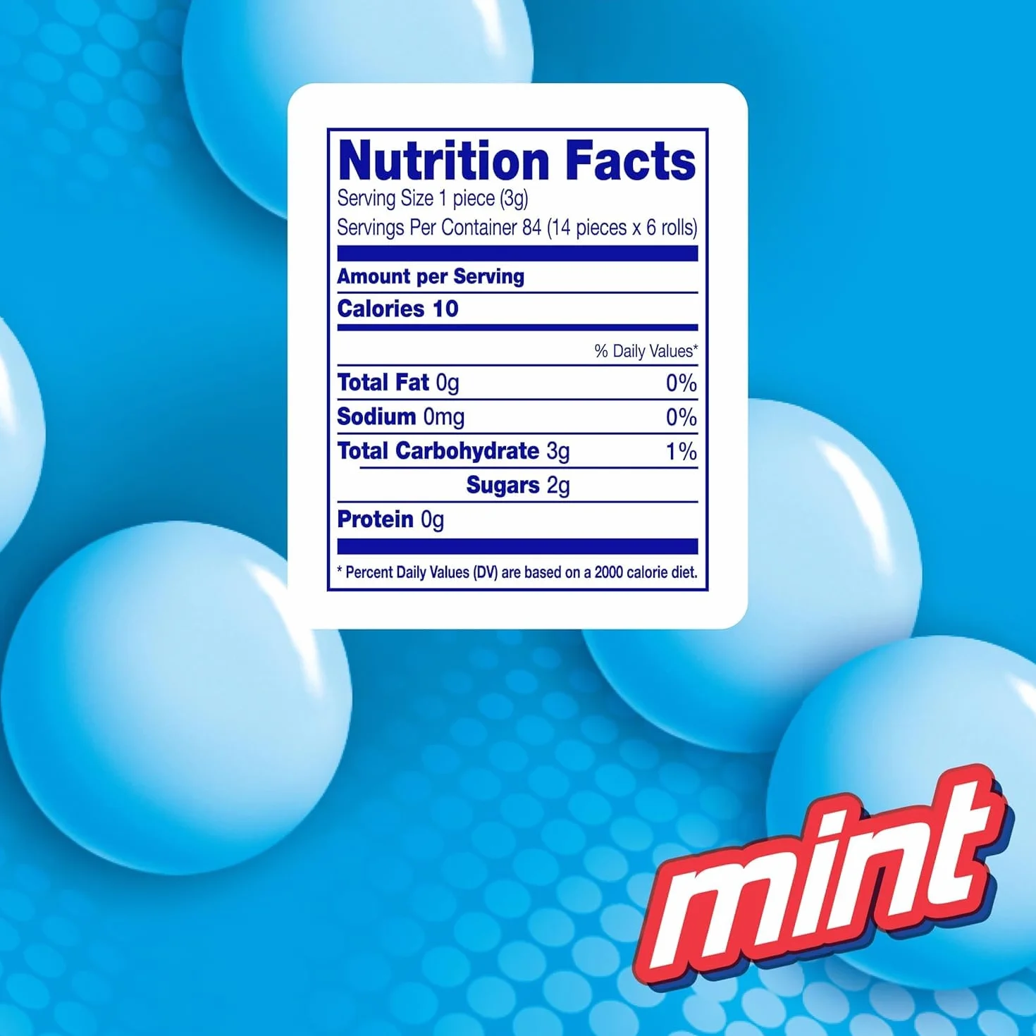 Mentos Peppermint 1.32 Oz Roll Pack of 15 Economy Case