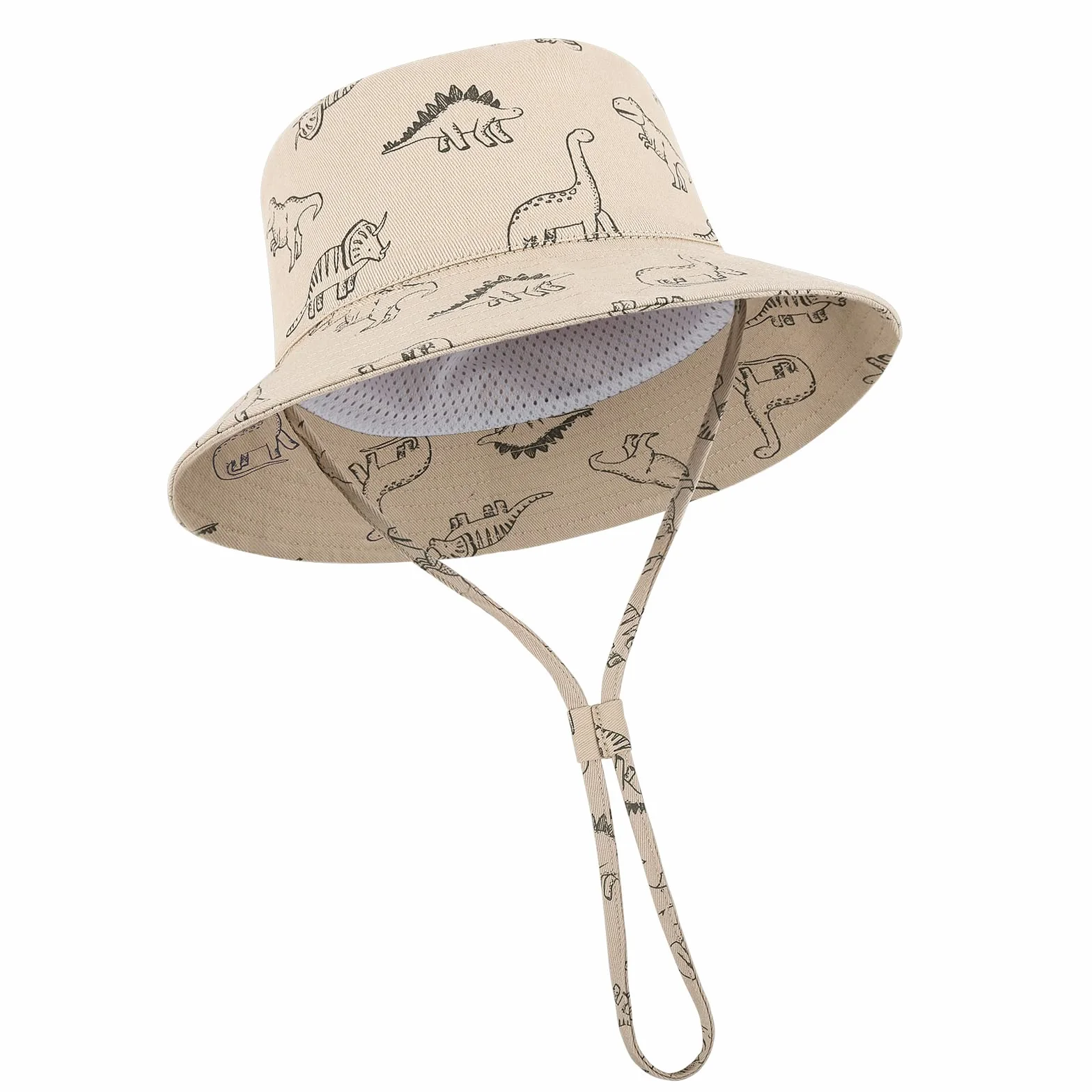 TOMEEK Chapeau de Soleil Bébé Bob Enfants UPF 50+ Casquette de Plage Pliable avec Mentonnière Réglable et Large Bord