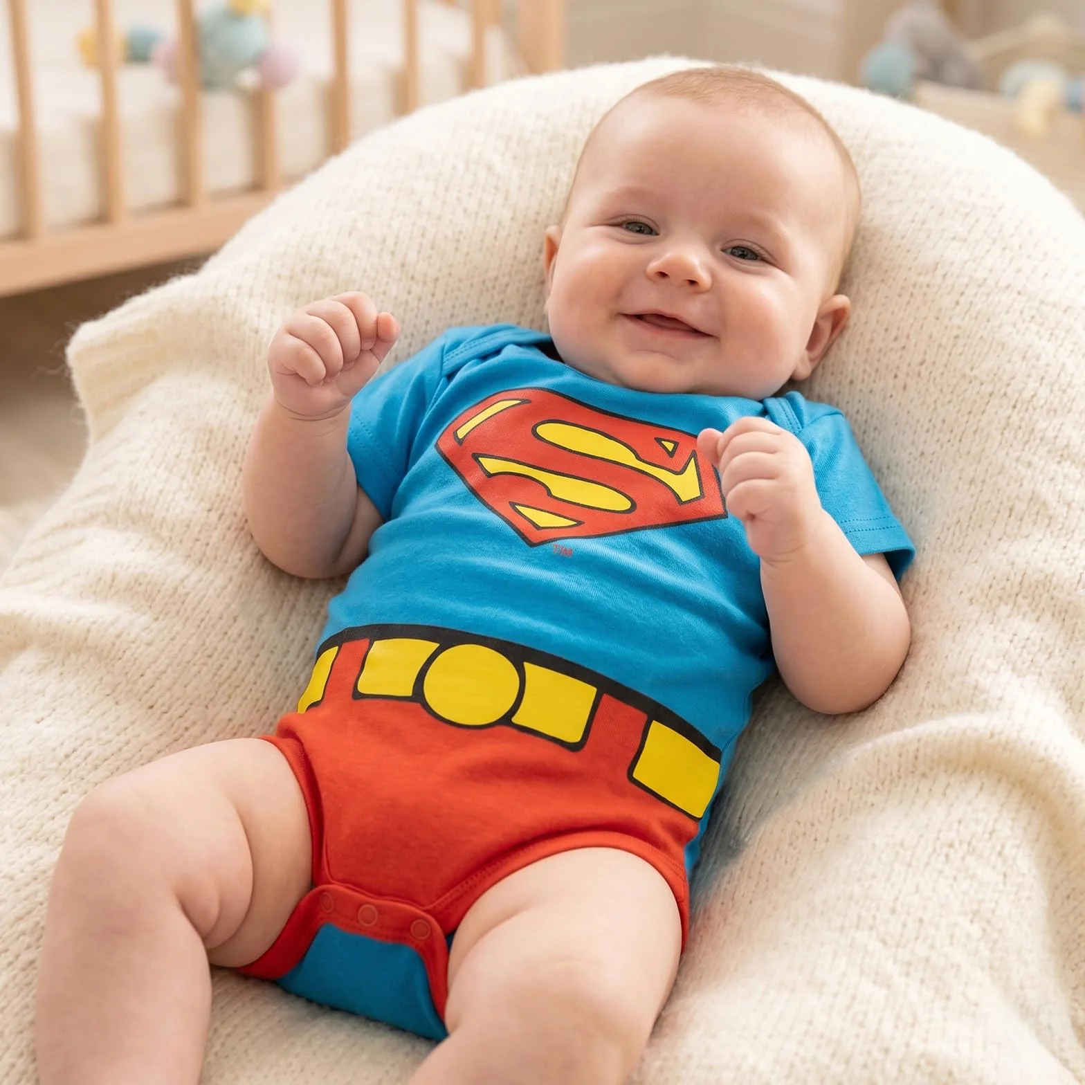 DC Comics Superman Body Bébé 4 Pack 3 Tailles Cadeau Naissance Garçon Fille
