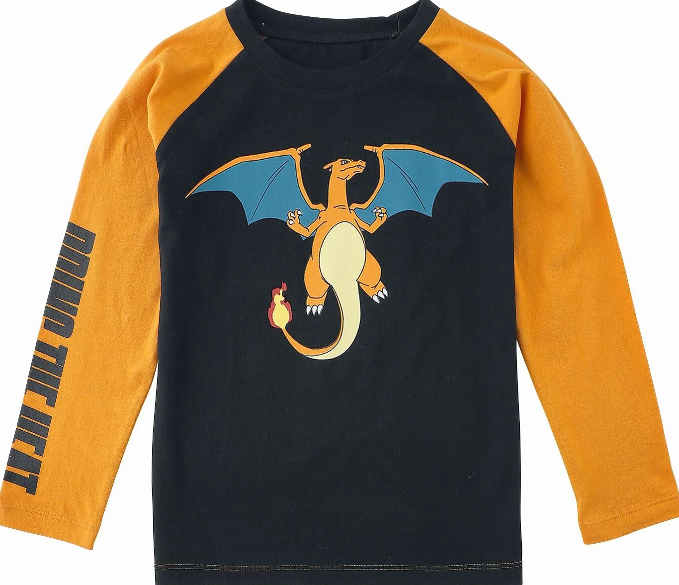 Pokémon Dracaufeu Bring The Heat Manches Longues Noir/Orange
