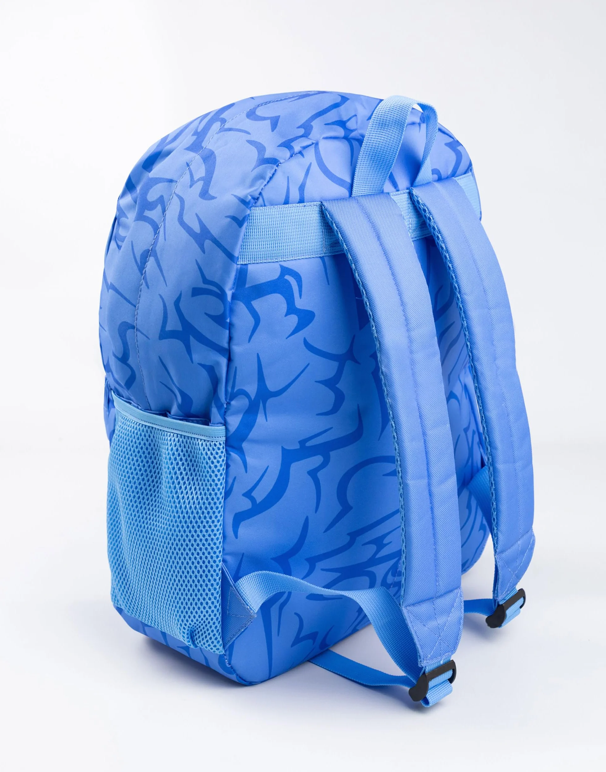 Sac à dos KPop Demon Hunters Derpy Tiger bleu pour enfant avec poche avant zippée