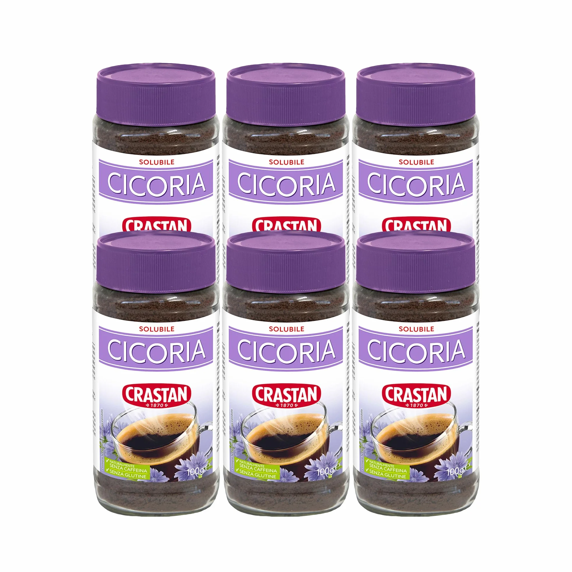 Crastan Cicoria Soluble - 6 pots de 100 g
