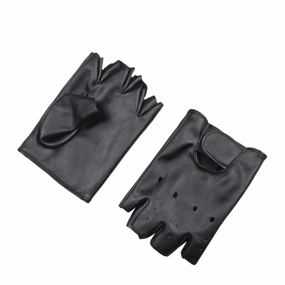 Mitaines en cuir pour enfants, gants de sport demi-doigts, équitation, pêche, chasse