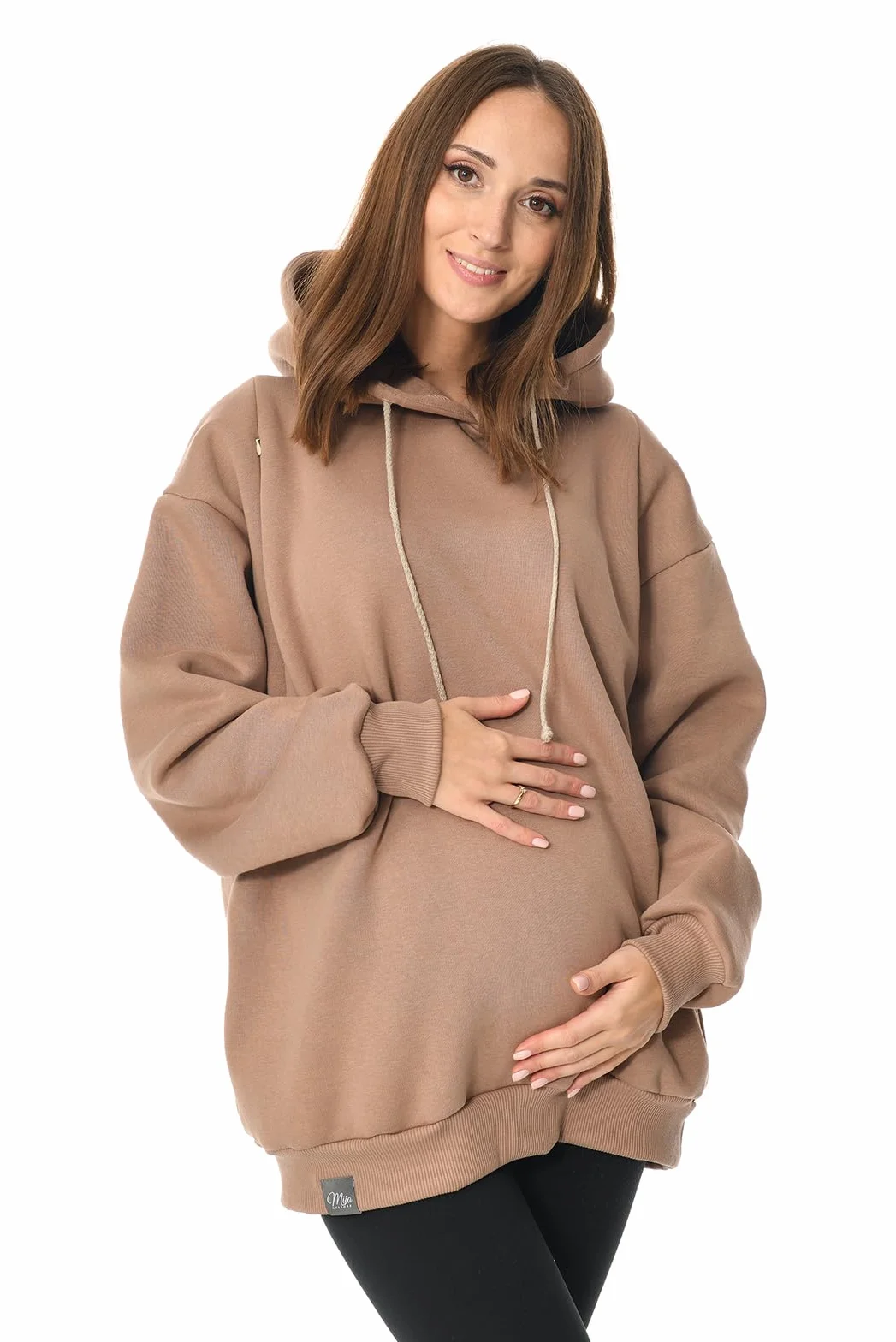 MijaCulture Naomi M016 Pull d'allaitement et pull de grossesse surdimensionné 2 en 1