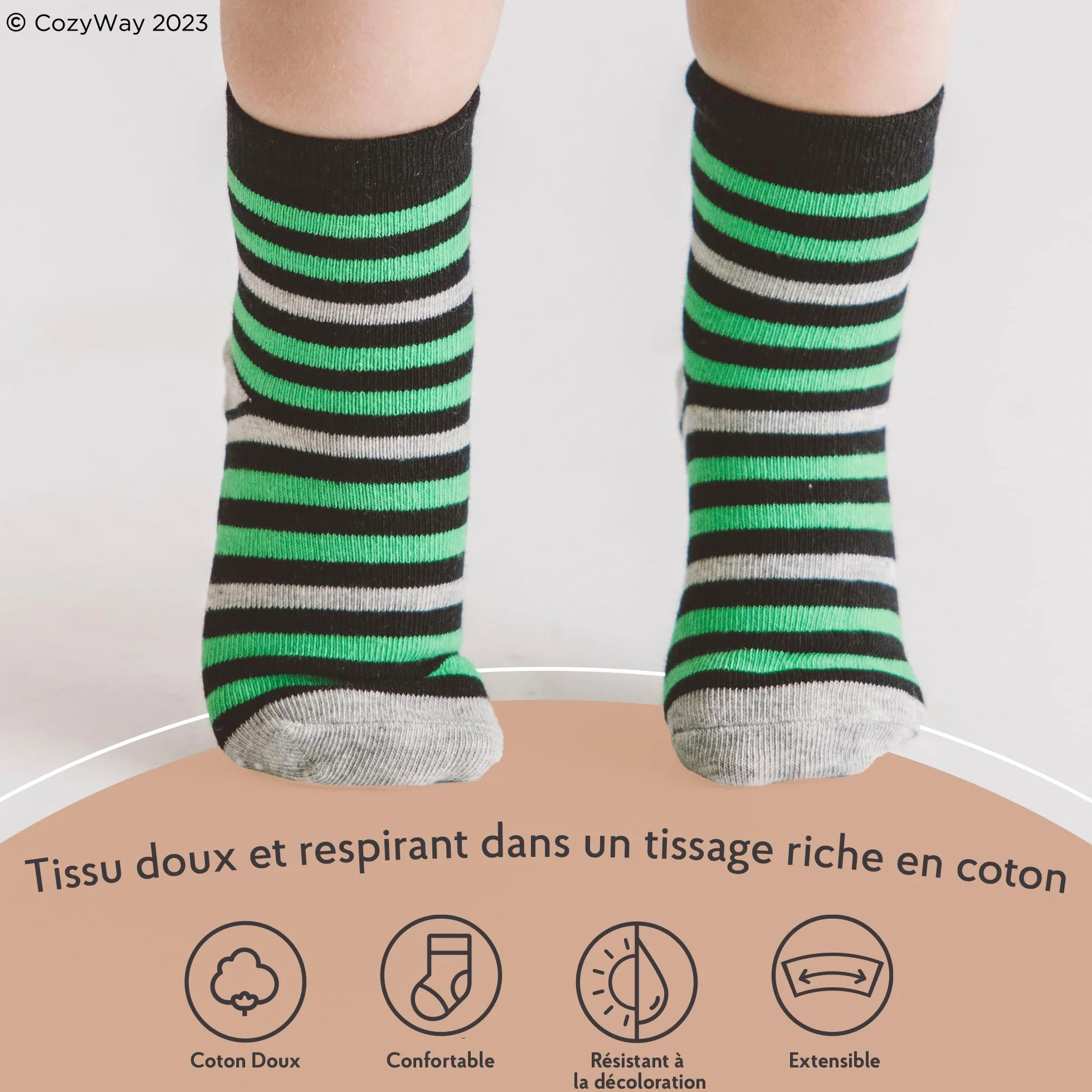 CozyWay Chaussettes à volants pour bébés filles