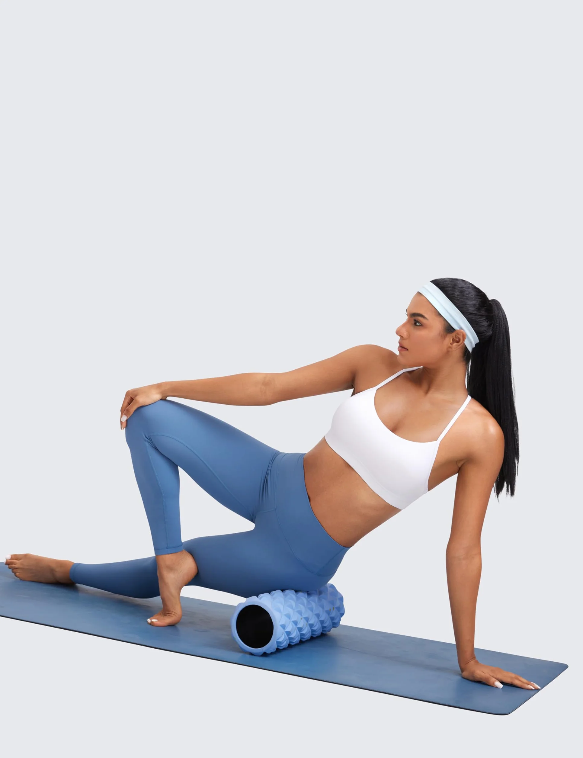 CRZ YOGA Butterluxe Soutien-Gorge de Sport Y Dos Nageur Spaghetti Straps Faible Impact Rembourré Yoga Bra