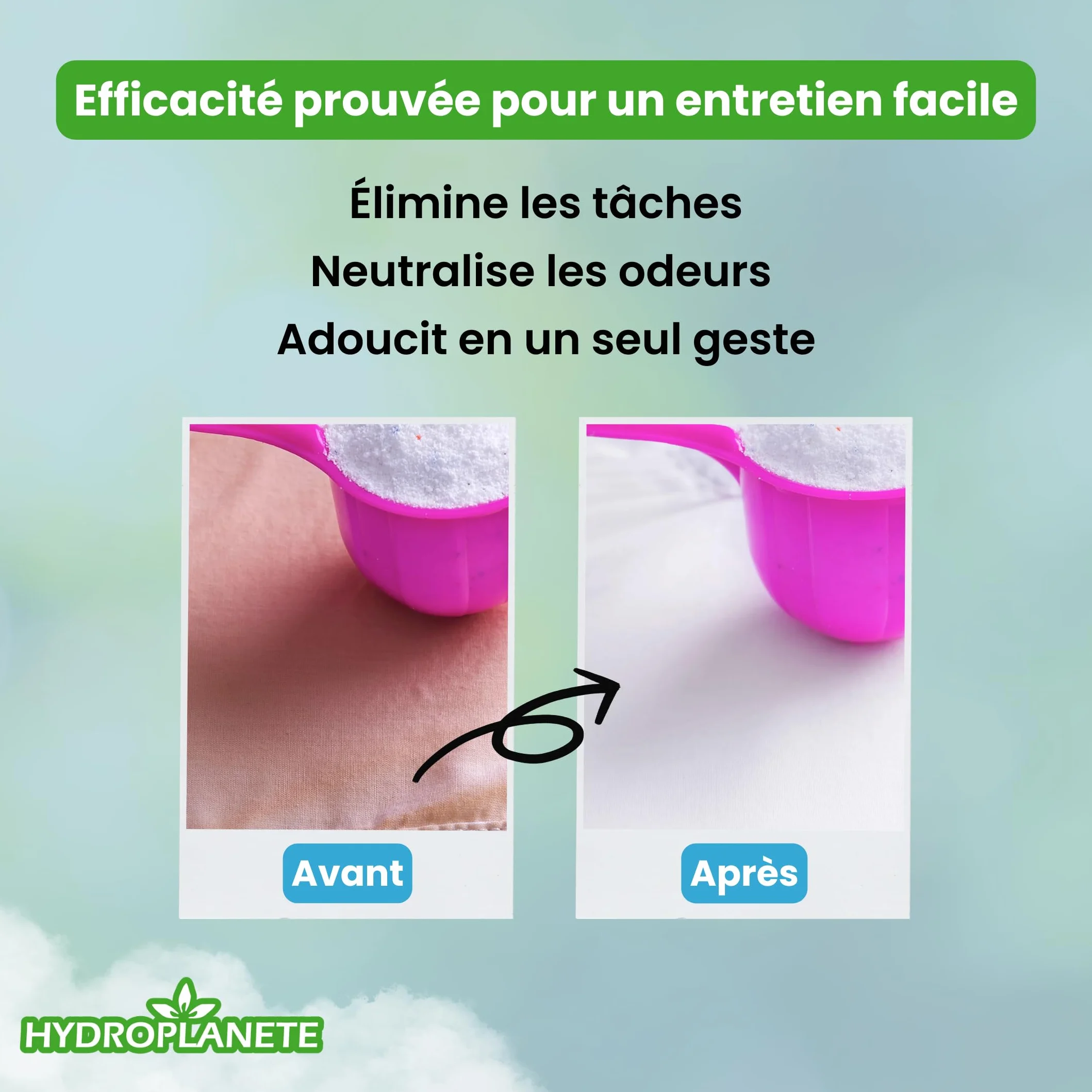 HYDROPLANETE Bicarbonate de Soude Multi-Usages - Poudre Alimentaire et Entretien de la Maison - Sans Additifs et 100% Naturel - Fabriqué en France - Disponible de1kg 2kg 5kg 10kg 20kg
