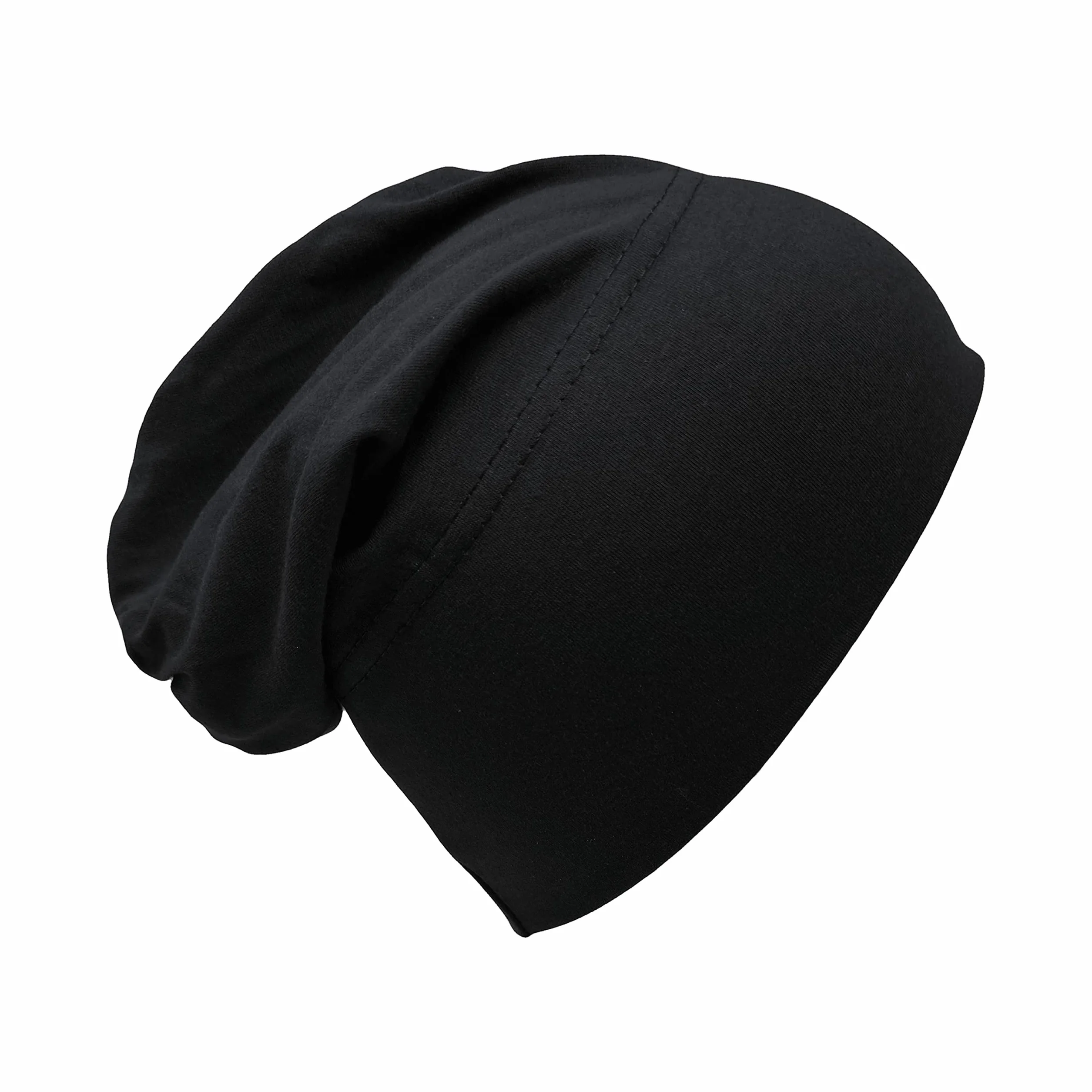Bonnet bandana en coton pour hijab - Turban extensible couverture cheveux cancer