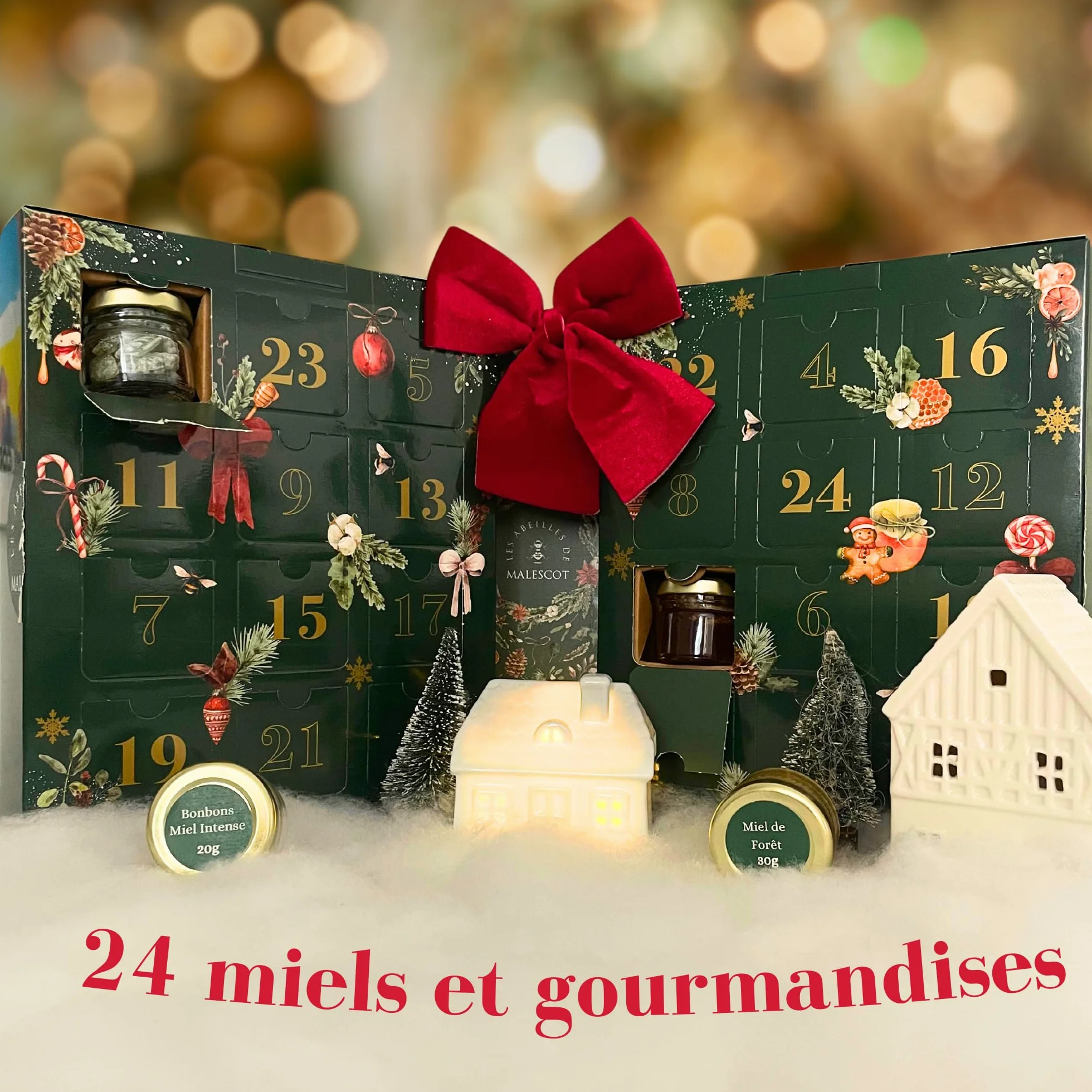 Calendrier de l’avent 2024 – Miels et Produits Gourmets 100% Français - Les Abeilles de Malescot