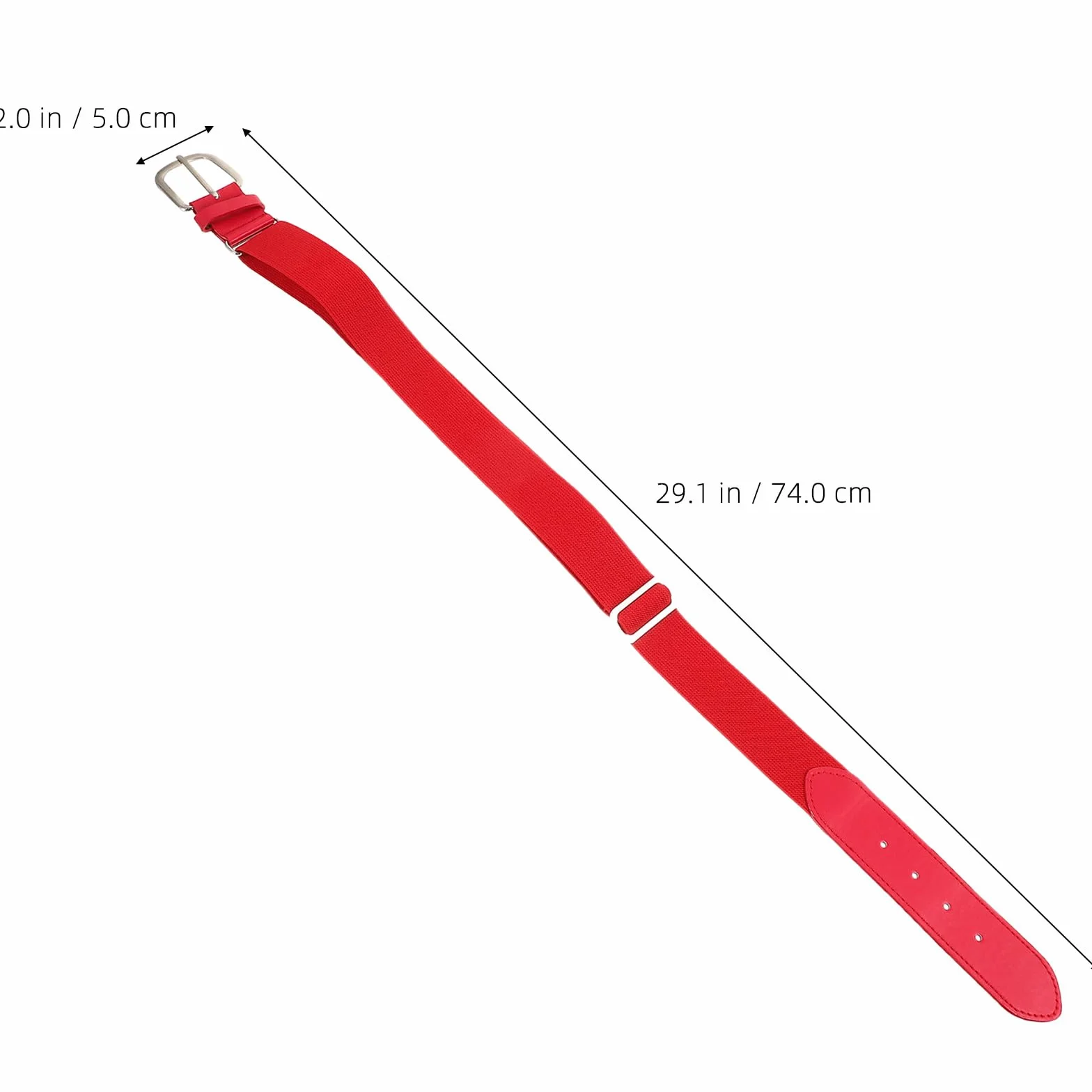 Veemoon Ceinture de Baseball Extensible Rouge pour Garçon, Alliage Ajustable, Accessoire Sport Baseball et Softball