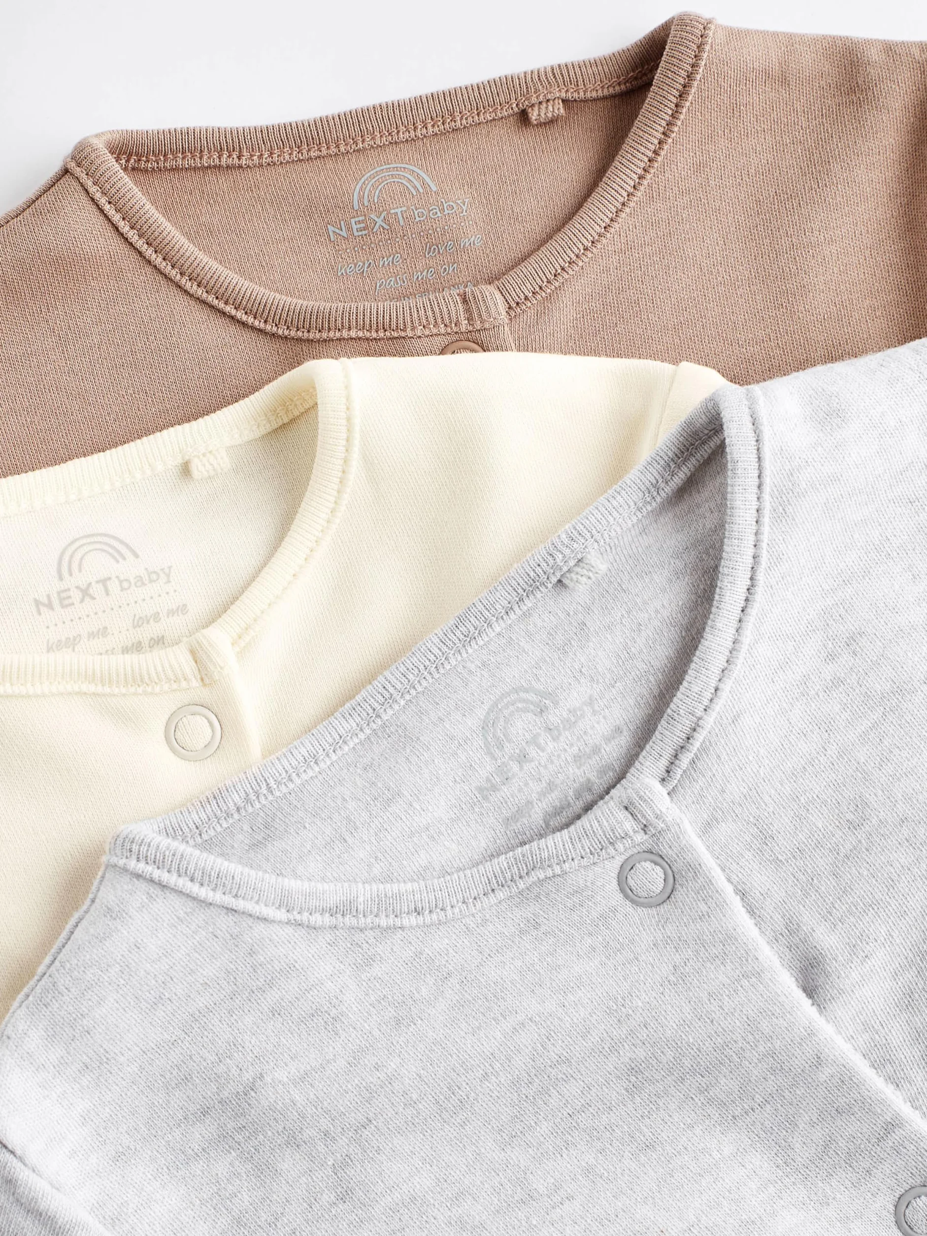 NEXT Bébé Dors-Bien Essentiel 100% Coton zippé Lot de 3