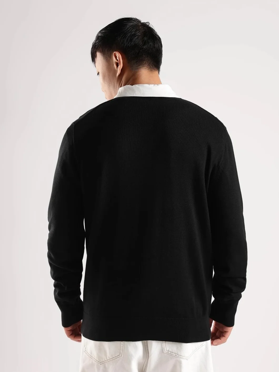 Calvin Klein Compact Cotton Crewneck Sweater Pull Homme