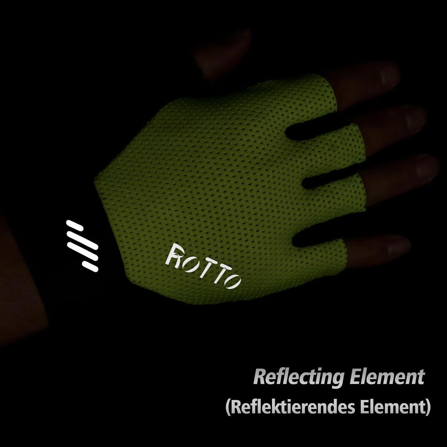 ROTTO Gants de Cyclisme Hommes sans Doigts Rembourrés Vélo Route Montagne