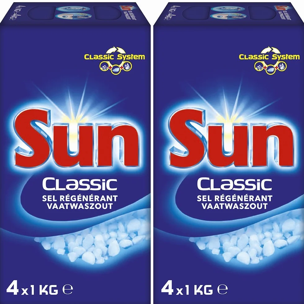 Sun Classic Sel Régénérant Pour Lave-Vaisselle 4kg (lot de 2)