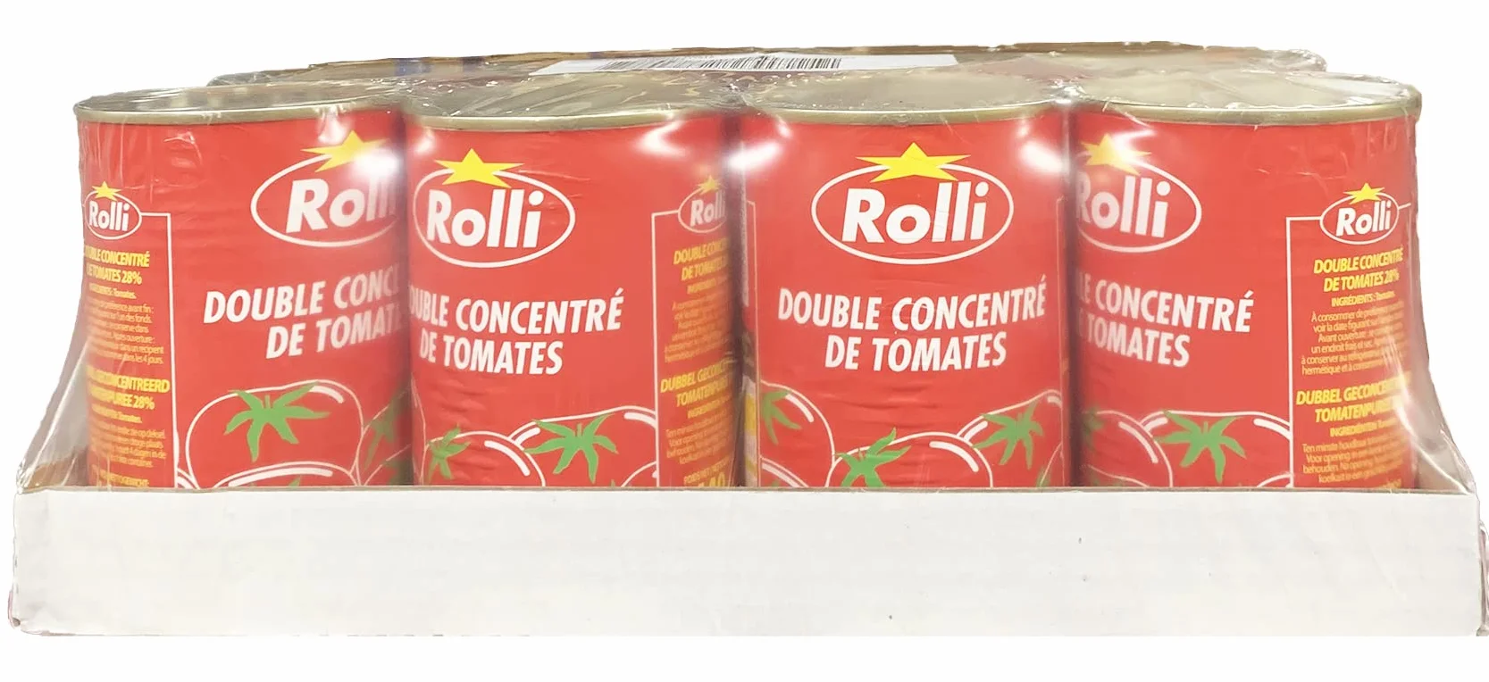 Concentré de Tomates français ROLLI 440g - Lot de 6, 12 et 24 - Livraison Gratuite France. - Expédition par la sté Bo Time (6)