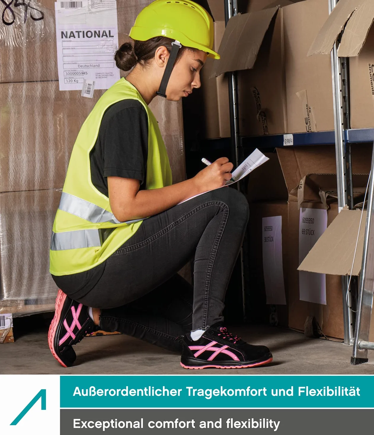 ACE Aurora Chaussure de travail S1 chaussure de sécurité embout acier femmes légère