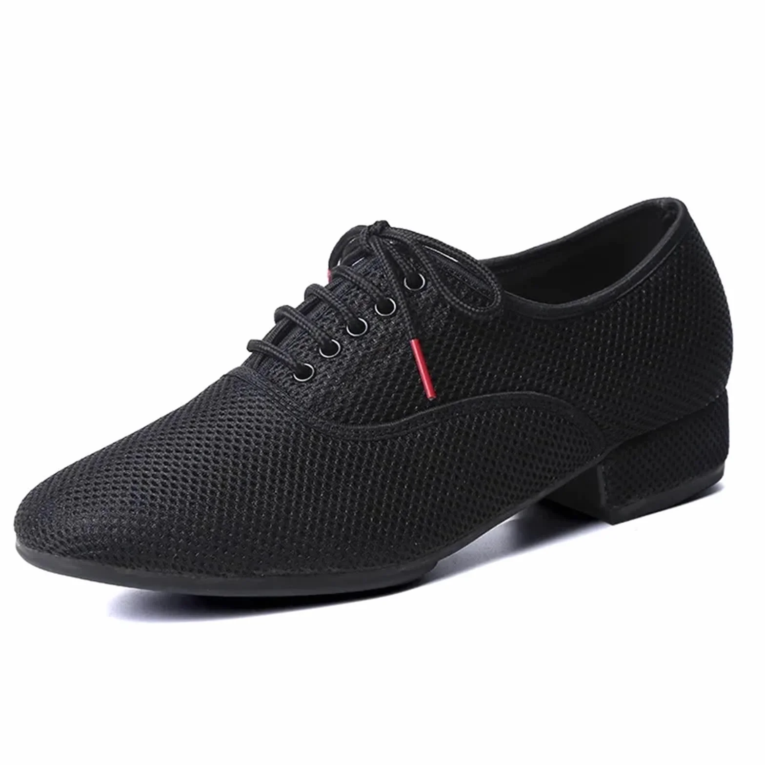 Chaussures de danse latine homme Salsa Jazz Tango maille noire semelle souple
