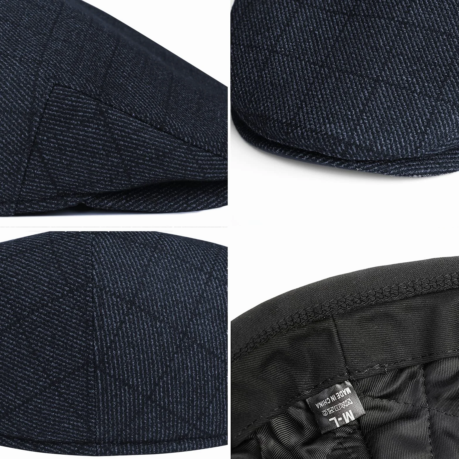 Béret Plate Homme Casquette Gatsby Chapeau Hiver