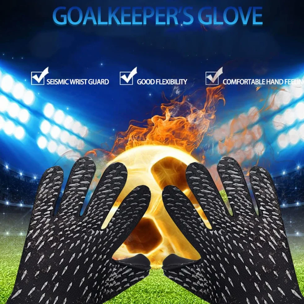 KRUZZO Gants de Gardien de But Football pour Jeunes en Latex Taille 6-10