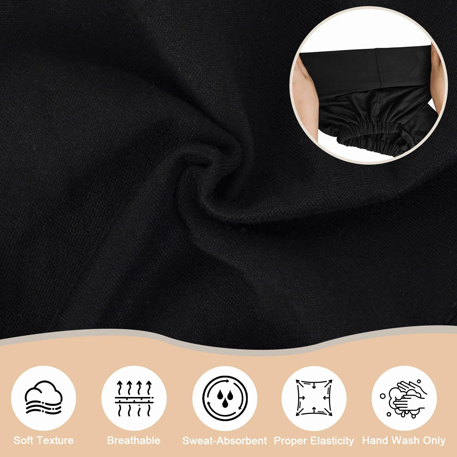 XEPST 3PCS Hijab Undercap pour Femmes, Sous Hijab Cap Tissu de Soie de Lait Underscarf Cravate de Couleur Unie Au Dos Turbans à Couverture Complète pour Femmes