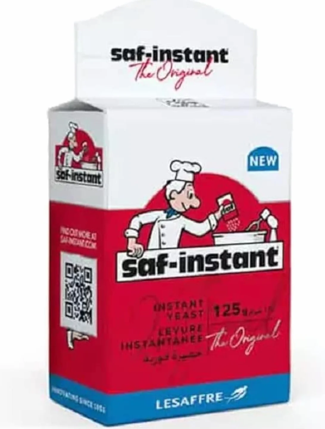 SAF Levure red – Levure de Boulanger Instantanée pour Pains - 125g + sticker marque Maolo