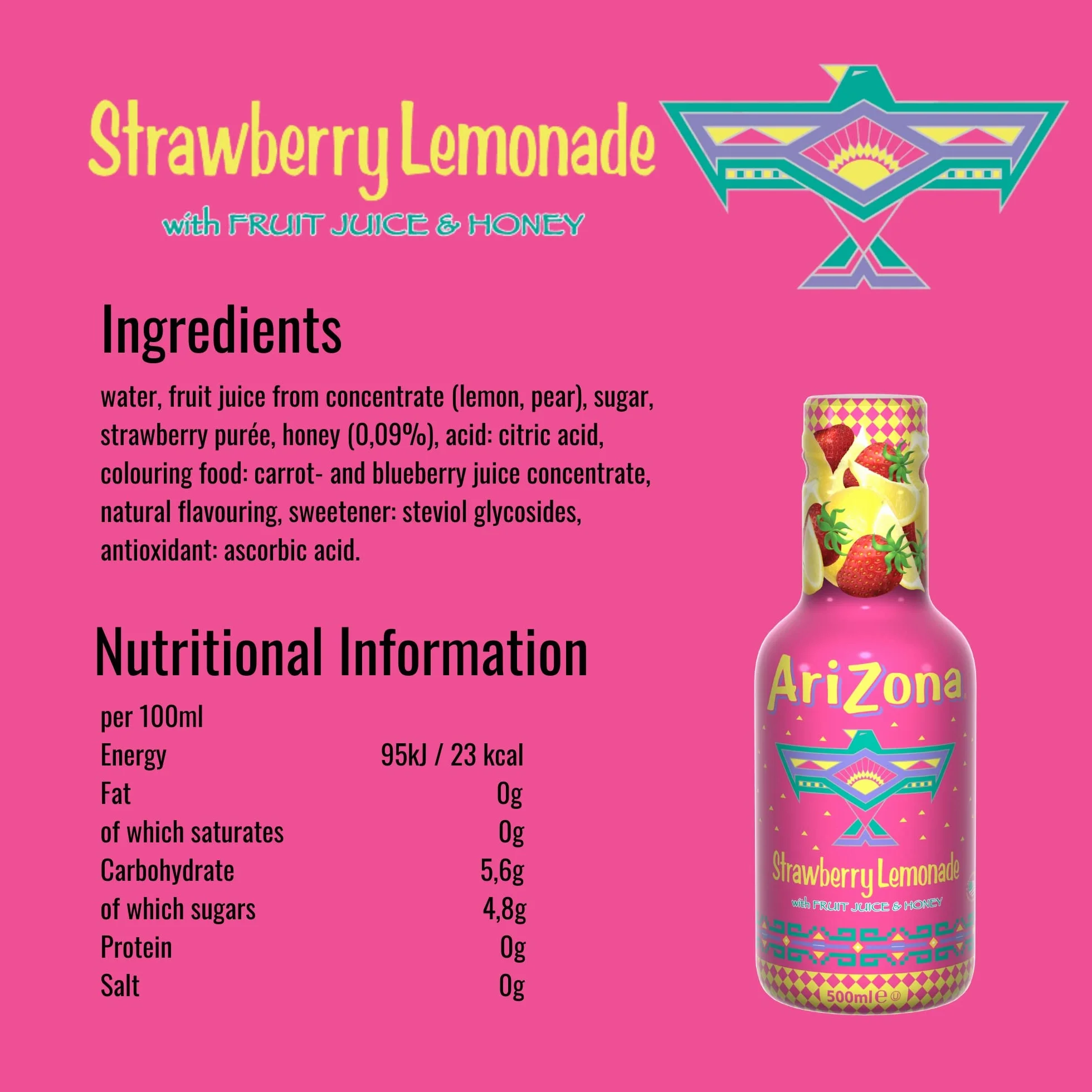 Arizona Citronnade Fraise 6 x 50 cl