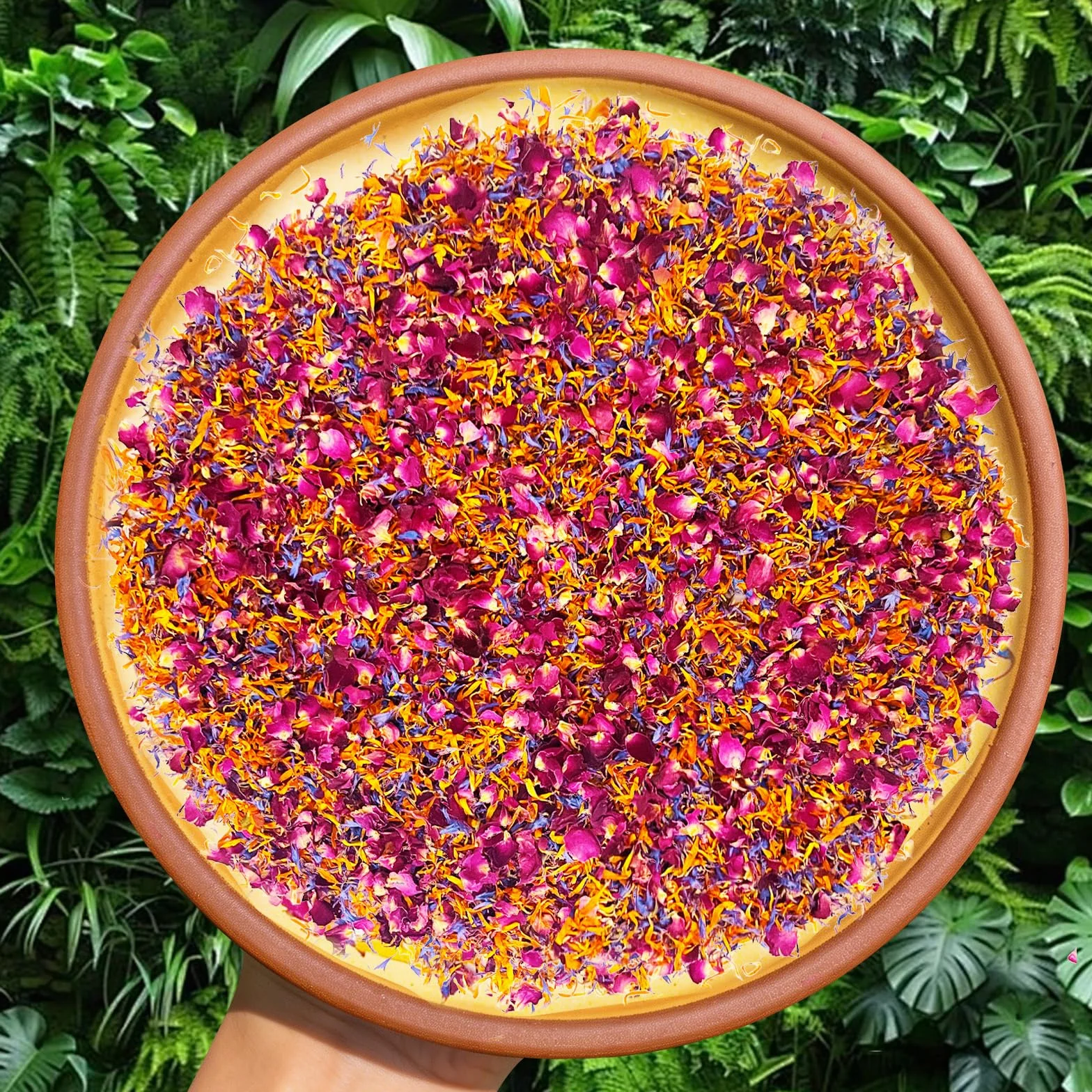 Fleurs Comestibles Bio Sches 15g | Mlange Ptales de Rose,Souci,Bleuet | Dcoration Naturelle Aromatique pour Gateaux,Cocktails,Savons Artisanaux & Bougies | Idal pour Crations Culinaires et DIY