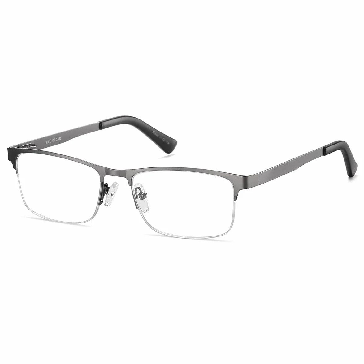 Lunettes de Vue Lecture Hommes Acier Inoxydable +2.50 Amcedar