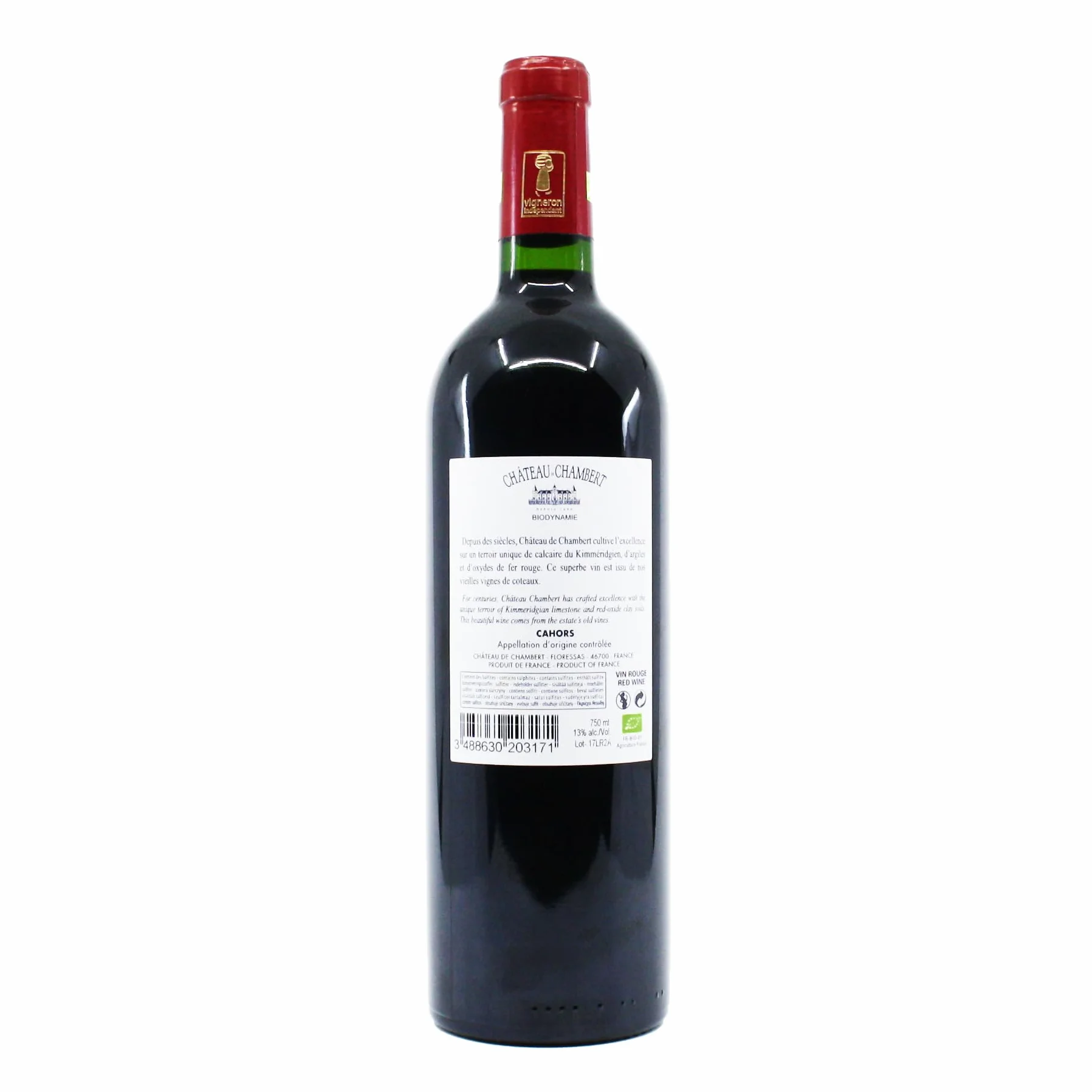 Château Chambert AOC Cahors BIO 2017 75 cl