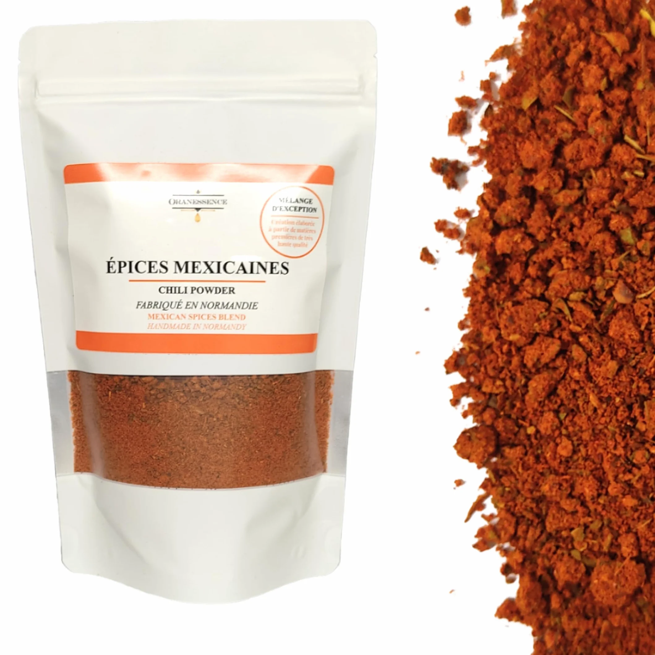 Épices Mexicaines - Chili Powder (200g) - Fabriqué à la main en Normandie - Assemblage d'Exception - Sans additif, Sans Colorant, Sans Conservateur, non irradié