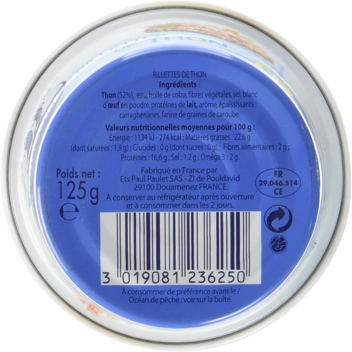 Petit Navire Rillettes de Thon 125g - Lot de 4