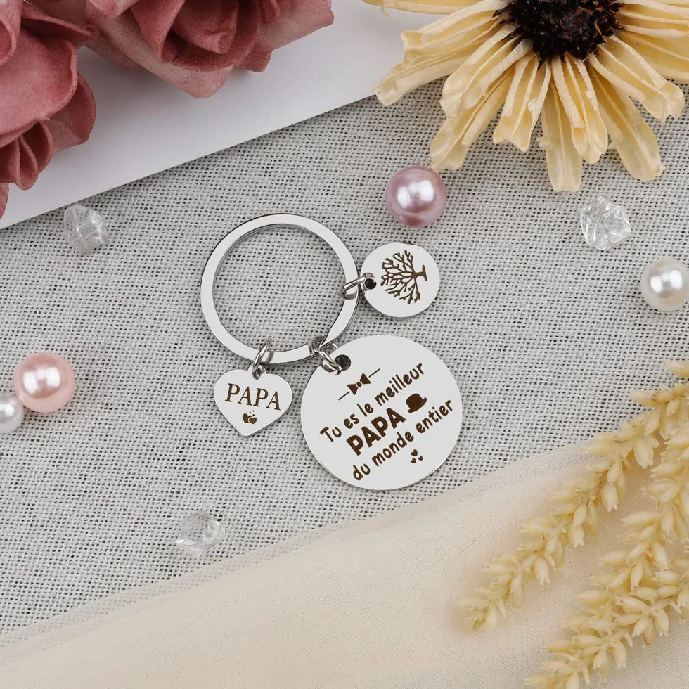 Porte-cles Papa Cadeau Fete Des Peres Anniversaire Idee Cadeau Original