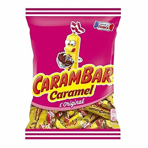 Délicieux et Fondant: Sachet de Bonbons au Caramel Carambar - 320g Goût Irrésistible de Caramel Crémeux | Idéal pour les Gourmands Catégorie: Ch - Le Lot De 4