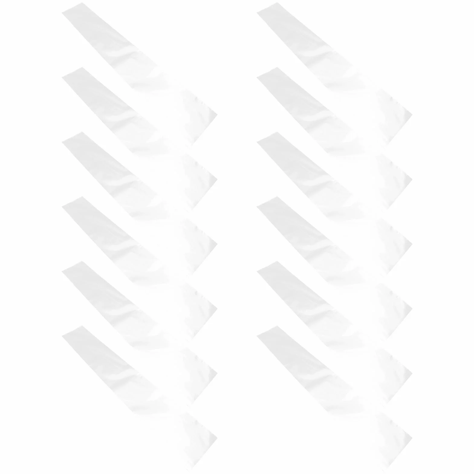 Lot de 50 Paquets à Cravates en Plastique Transparent Antistatique 30x3,9 pour Rangement Compact