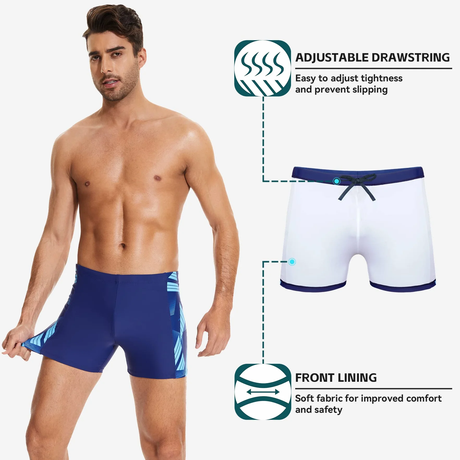 Maillot De Bain Sport UV Protection Chlore Résistant