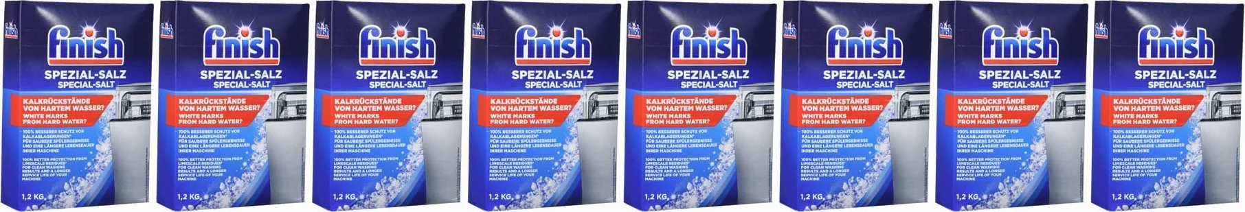 Sel spécial pour lave-vaisselle - Lot de 8 (8 x 1,2 kg)
